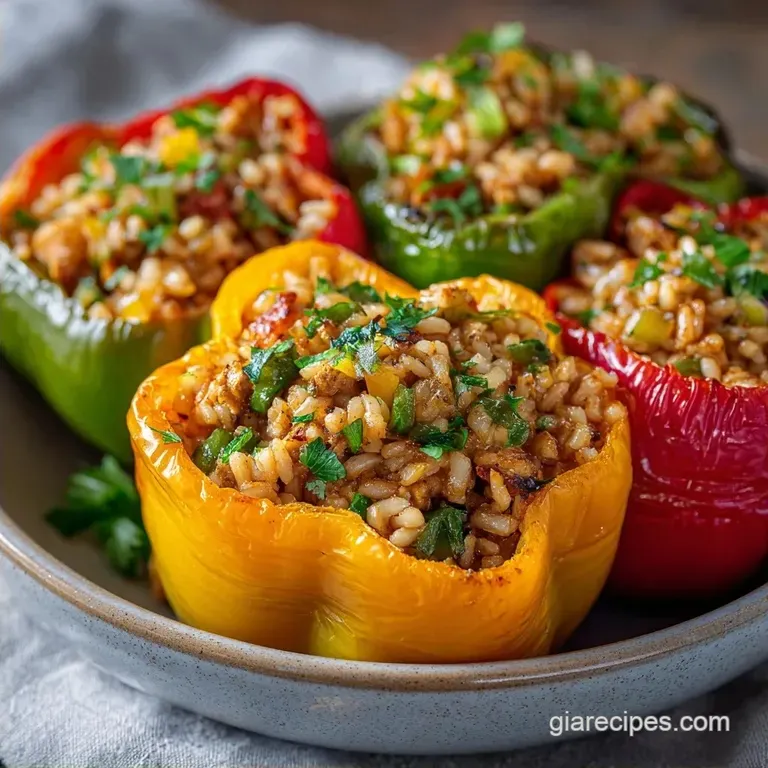 Healthy Stuffed Bell Peppers: Failure-Proof