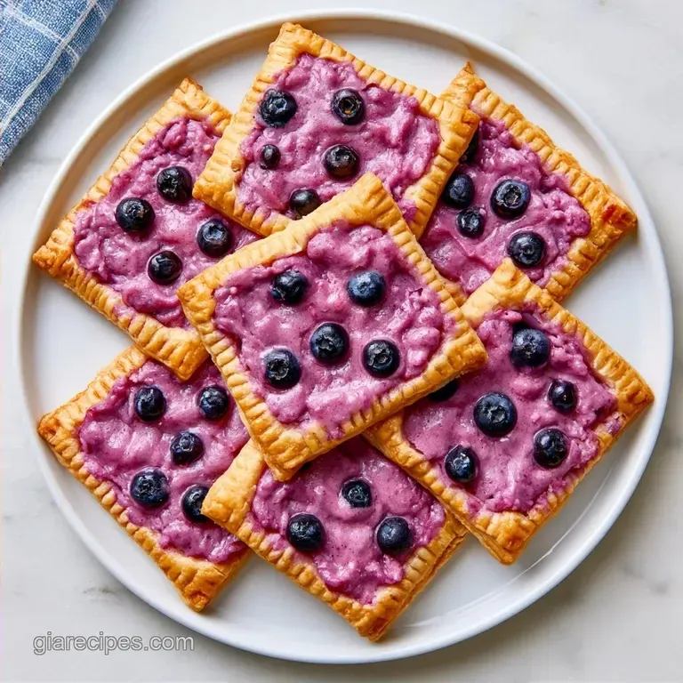 Homemade Blueberry Pop Tarts: Golden Crust