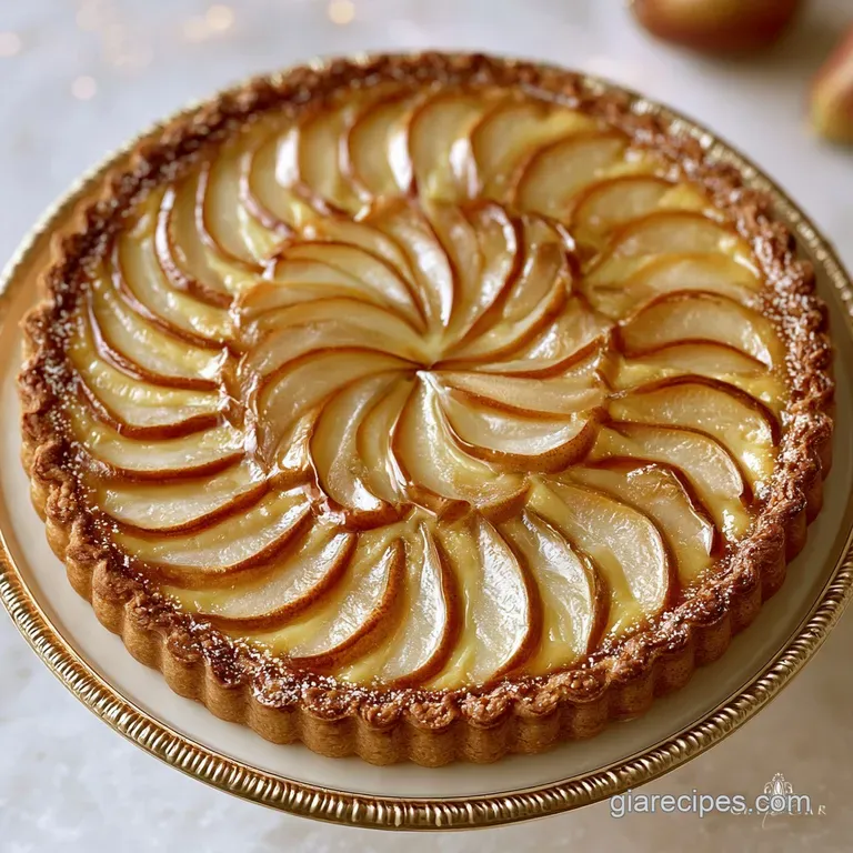 Homemade Pear Custard Pie: Silky Filling