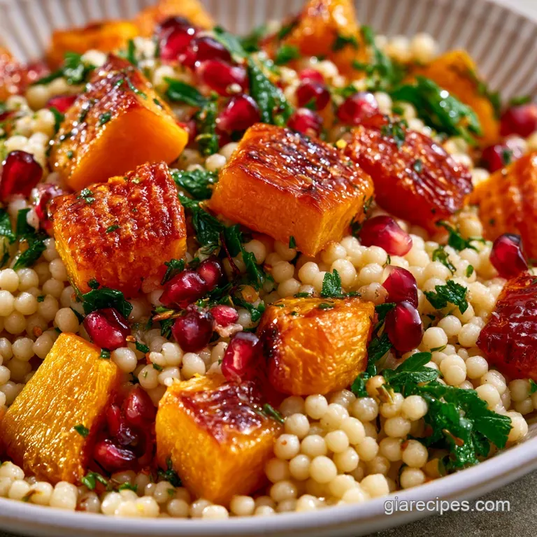 Honey Autumn Pearl Couscous Salad: Healthy Harvest Bowl