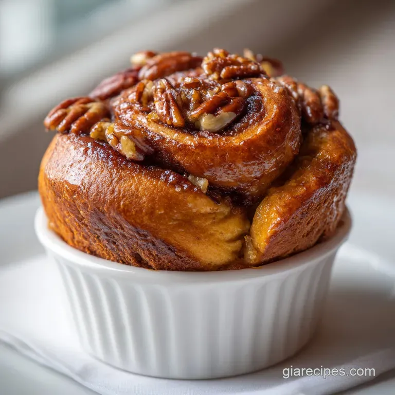 A single, perfect mini pumpkin loaf, sliced to reveal a moist, tender crumb, on a white plate.