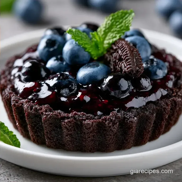 Oreo Blueberry Pie: Reduced Sugar and Guilt-Free