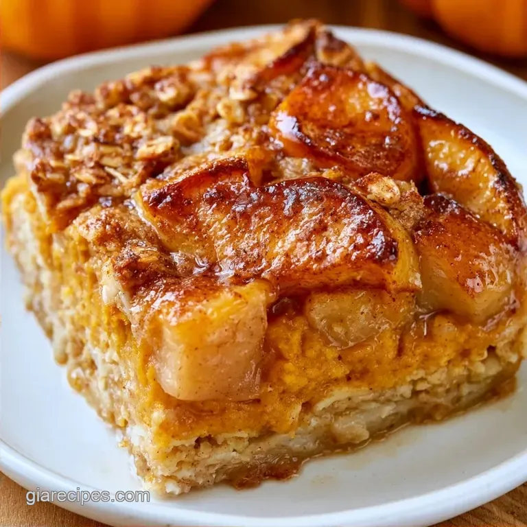 Pumpkin Apple Breakfast Bake in 55 Minutes
