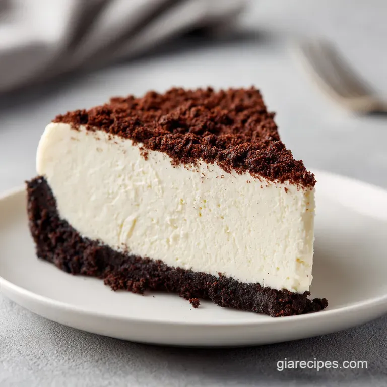 Simple Nobake Chocolate Cheesecake: Silky and Rich