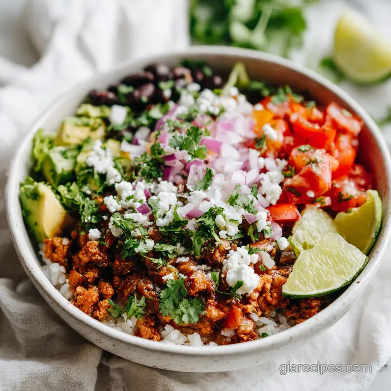 Taco Lunch Bowls: High Protein Meal Prep
