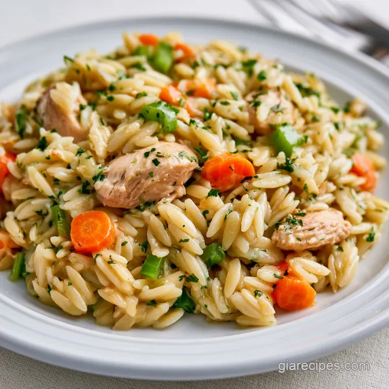 Tasty Chicken Pot Pie Orzo: Creamy One-Pot