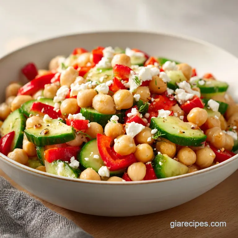 Zesty Mediterranean Bean Salad with Feta: High Protein